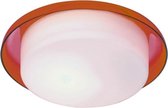 Linea Verdace - Plafondlamp Tray D210 1XG90 - 40W - Rood  + Opaal