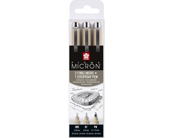 Sakura Pigma Micron Etui 3 Fineliners Zwart 005-01-PN Architectuur