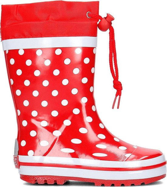 | Playshoes Regenlaarzen Kinderen Rood met Witte Stippen regenlaars rood | rood met witte stippen