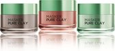L'Oréal Paris Exfoliërend Pure Clay Gezichtsmasker - 50 ml - Verfijnt Poriën