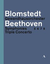 Gewandhausorchester Leipzig, Herbert Blomstedt - Beethoven: Symphonies No.5, 6, 7 And 9 - Triple Concerto (3 Blu-ray)