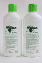 WOLLSAN WASMIDDEL -WASCHPFLEGE CONCENTRAAT MET ALOE VERA, 2 X 1000 ml 100% veilig wolwasmiddel