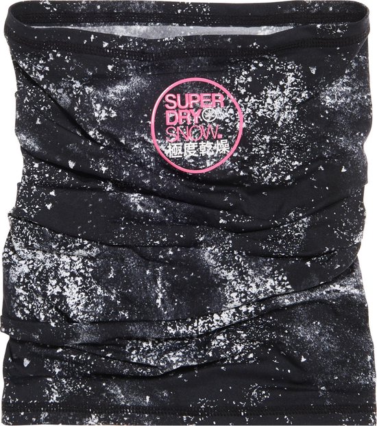 Superdry Snow Tube Sjaal (Sport) - Vrouwen - zwart/wit/roze | bol.com