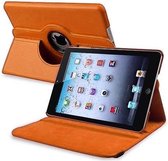 Apple iPad Mini 4 Leather 360 Degree Rotating Case Sleep Wake Oranje Orange