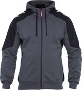 F. Engel 8820-233 Hoody Sweater Antraciet/Zwart maat 4XL