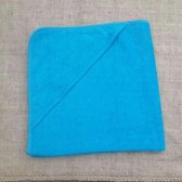 Baby badcape / omslagdoek turquoise blauw - 100% katoen - Funnies