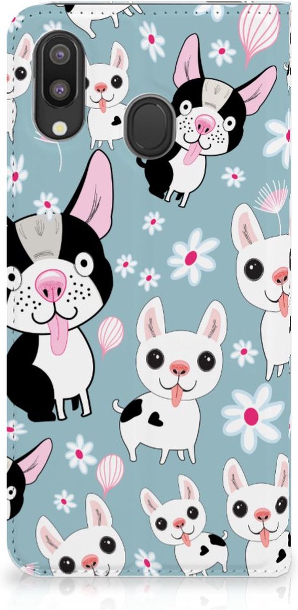 Standcase Hoesje voor Samsung Galaxy M20 Hoesje maken Hondjes