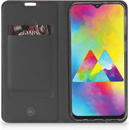 Coque Samsung Galaxy M20 avec Motif Aimant Orange