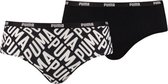 Puma Dames Hipsters Cotton Modal Strech Black/White 2-Pack-XS