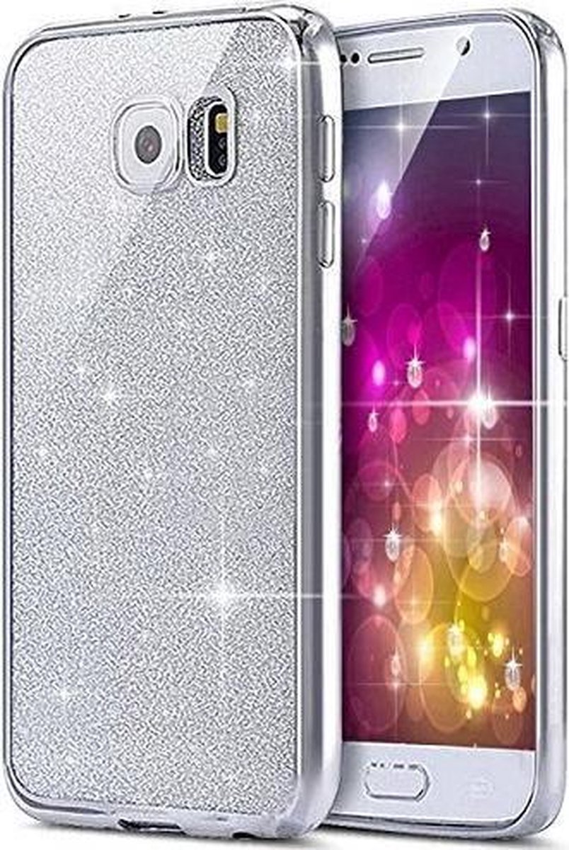 Samsung Galaxy S7 glitters hoesje - Zilver BlingBling