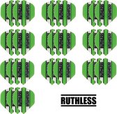 10 Sets (30 stuks) Ruthless flights Multipack - Van Gerwen Groen - darts flights - Cadeau