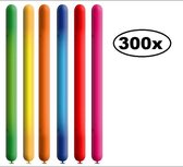 300x Luxe Modelleerballonnen 160F assorti kleuren