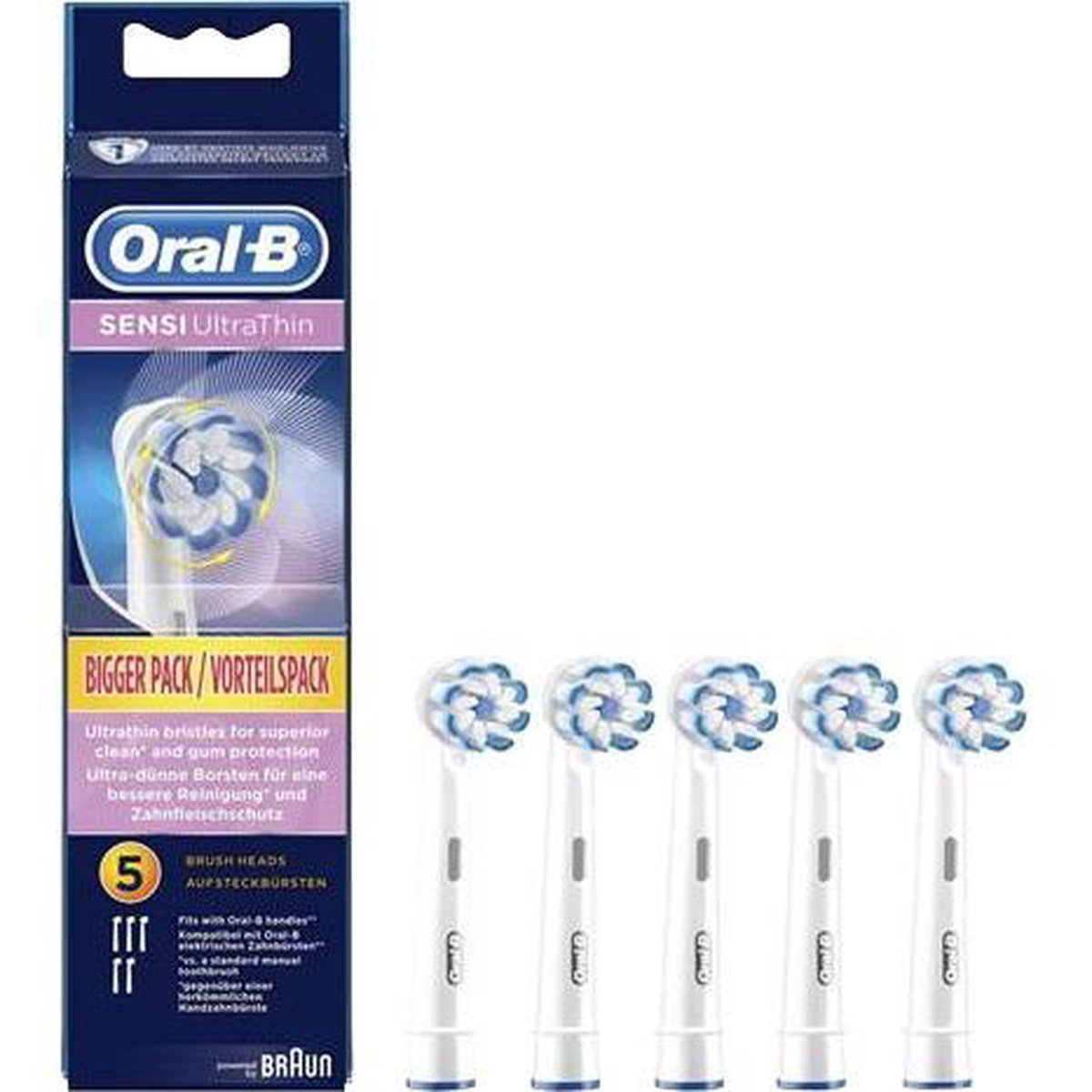 Oral-B Sensi UltraThin - Opzetborstels - 5 stuks - Wit