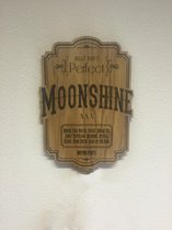Plaque murale Moonshine - Placage de chêne