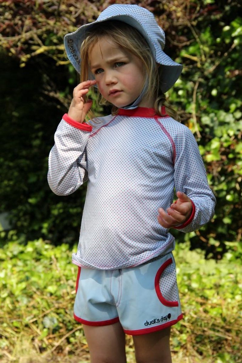 Ducksday - zwembroek - UV zwemshort - unisex - UPF 50+ - Dot - Blauw - quickdry - 128 - 8 jaar — afbeelding 4