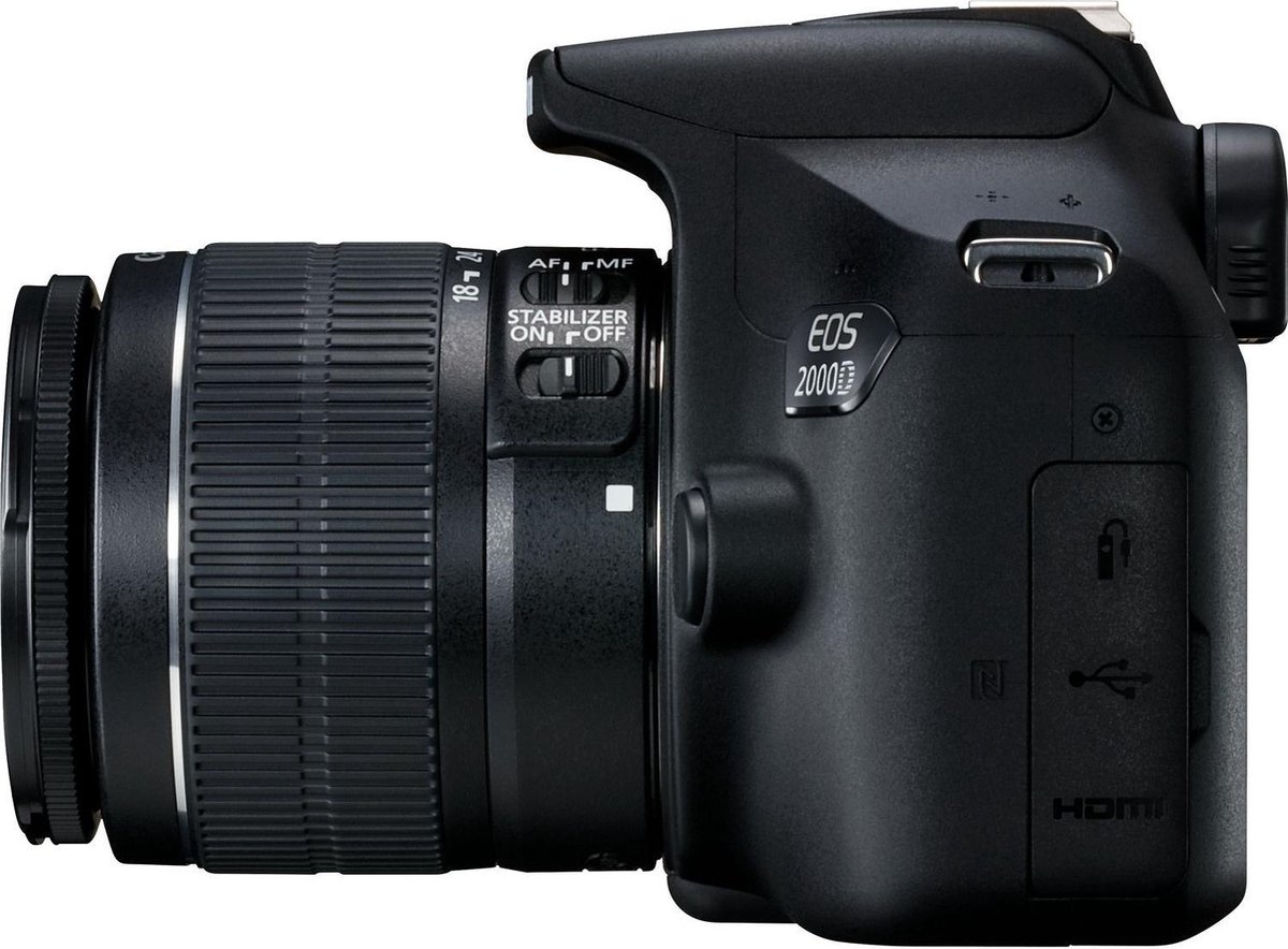 Decoratief output wapenkamer Canon EOS 2000D 18-55 DC + Cameratas + 16GB Geheugenkaart - Zwart | bol.com