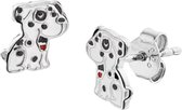 The Kids Jewelry Collection Oorknoppen Hond - Zilver Gerhodineerd
