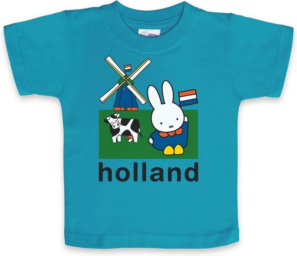 Blauw Nijntje baby t-shirt Holland 74 (6-9 mnd) | bol.com