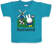 Blauw Nijntje baby t-shirt Holland 74 (6-9 mnd)