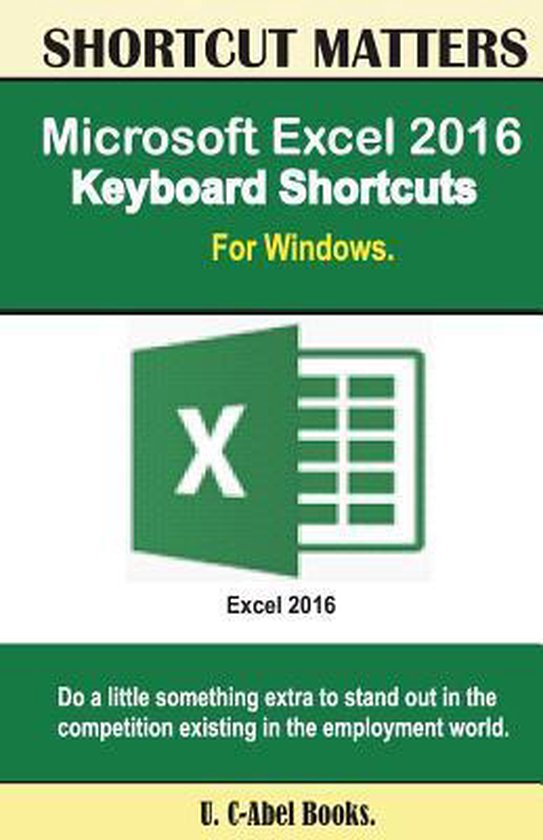 Microsoft Excel 2016 Keyboard Shortcuts for Windows - cover