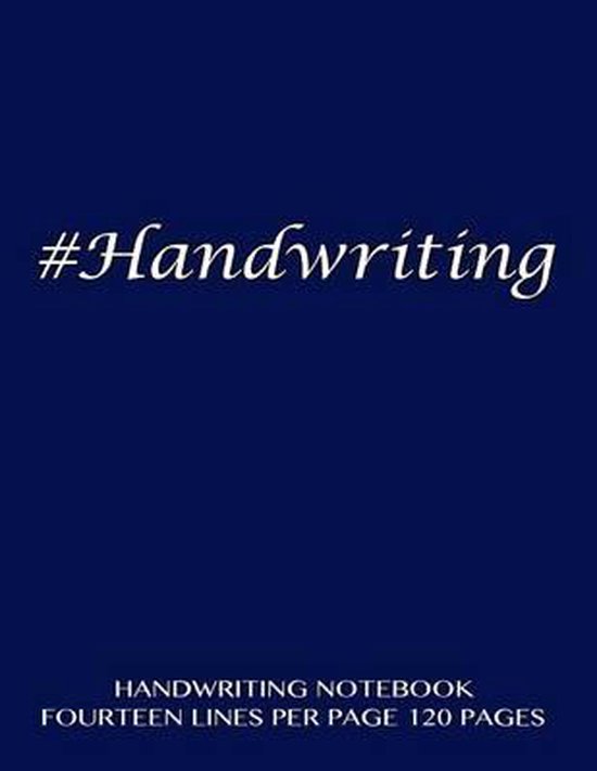 Bol Com Handwriting Notebook Fourteen Lines Per Page 1 Pages Spicy Journals