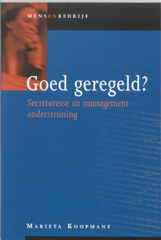 Cover van het boek 'Goed geregeld ?' van Marieta Koopmans