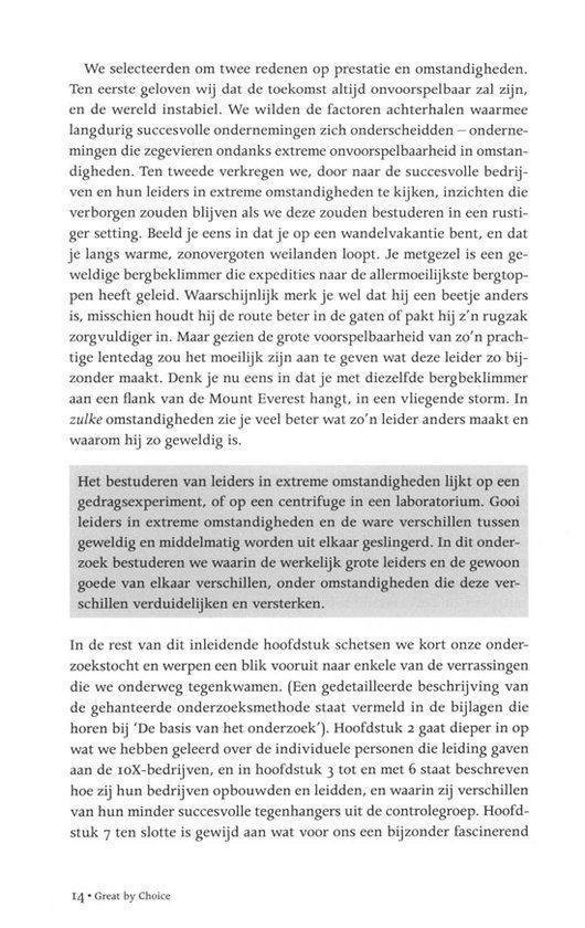 Business bibliotheek - Great by choice