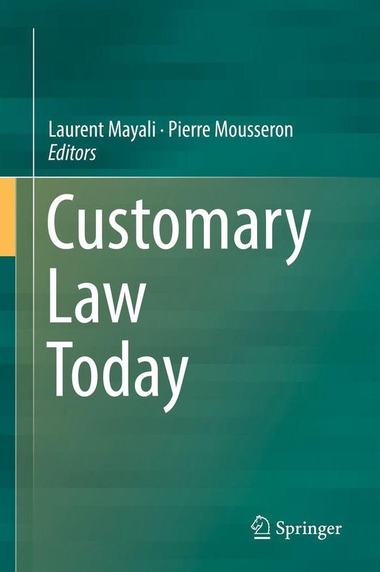 Customary Law Today - cover