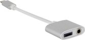 Xccess Lightning Splitter for Apple iPhone 7/7 Plus Silver