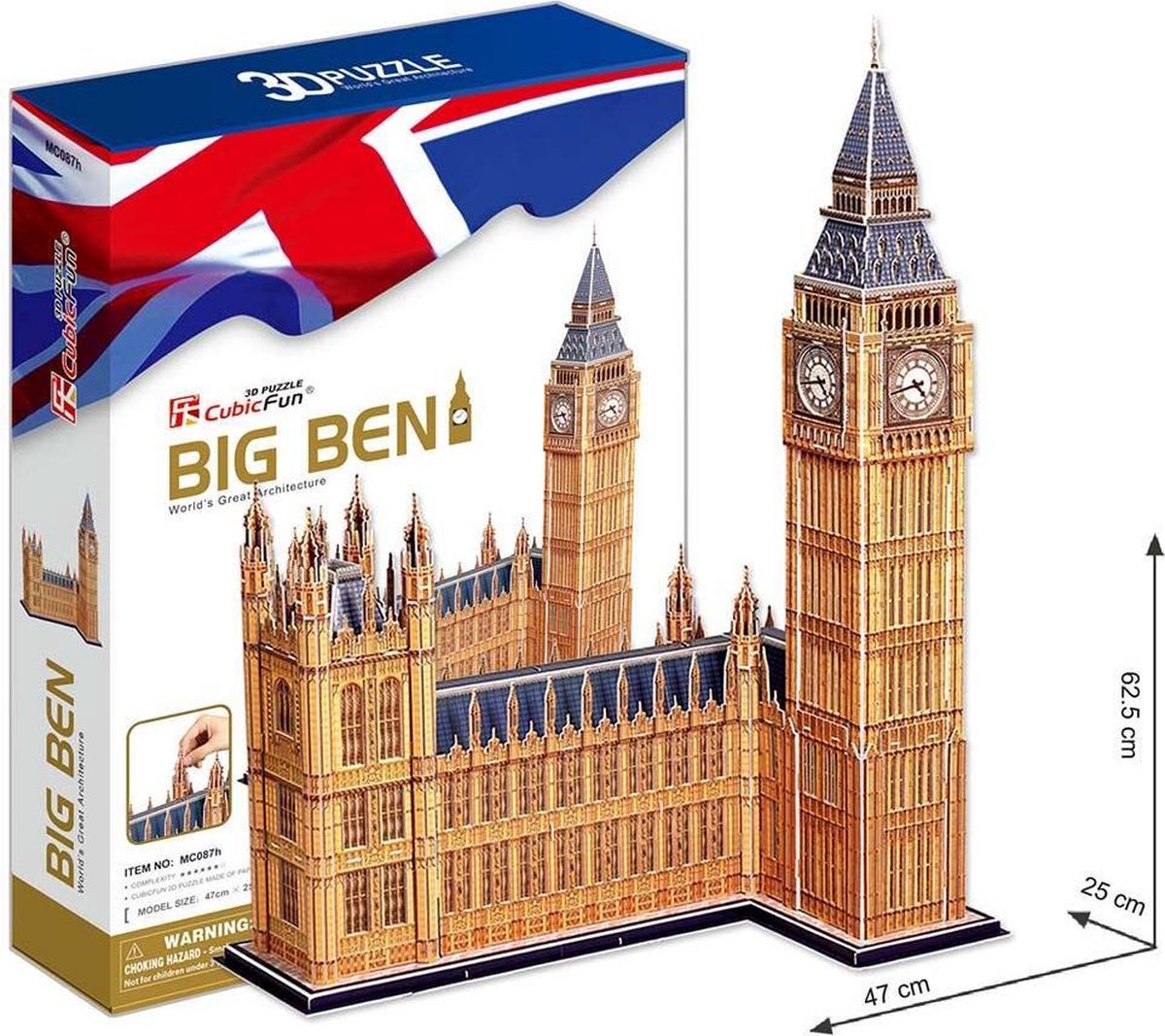 lenen Chinese kool Elegantie Cubicfun 3D puzzel Big Ben - 117 stuks | bol.com