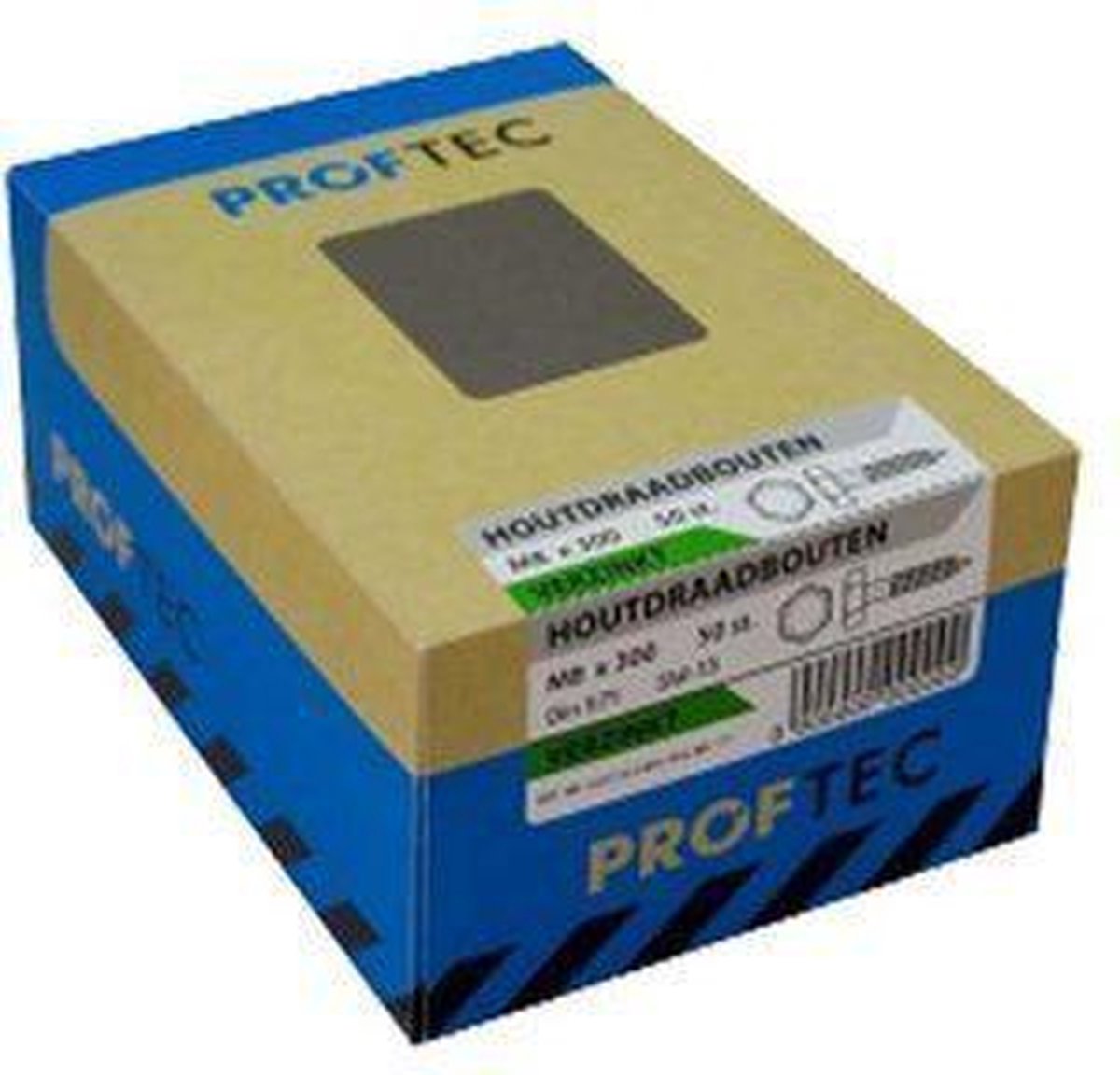 Proftec Houtdraadbout DIN571 RVS-A2 8X50mm  20 stuks