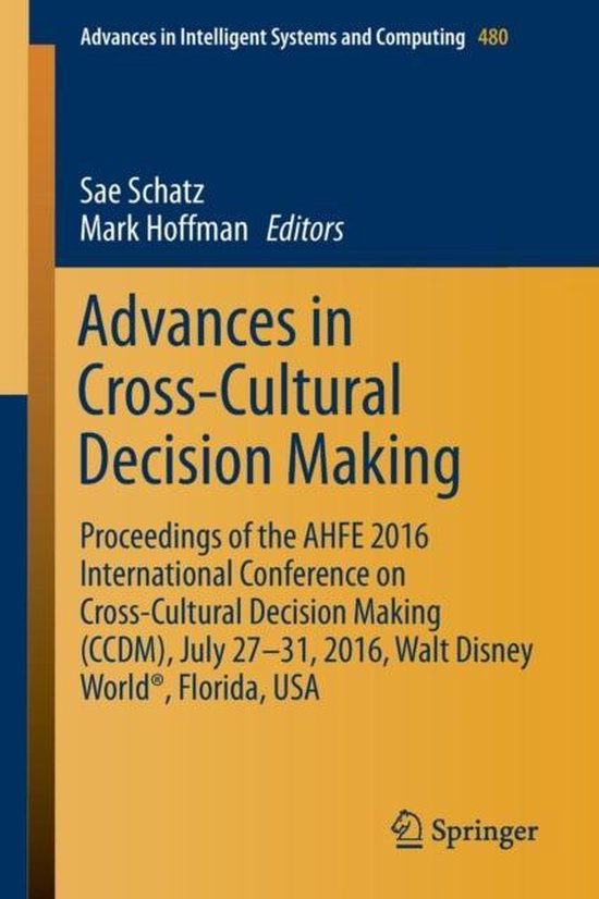 Advances in Cross-Cultural Decision Making - cover