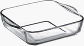 Secret de Gourmet - Ovenschaal vierkant - Transparant glas - 22 x 6 cm