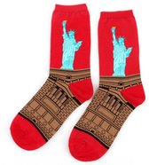 Grappige Sokken met Vrijheidsbeeld - New York - One Size dames/heren - Socks Vrolijke, Grappige Sokken - Happy
