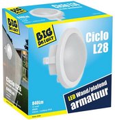 Big Bright Ciclo L28 LED Pafond/Wandlamp 12W 4000K 840LM 21cm
