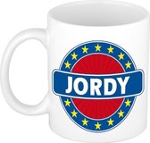 Jordy naam koffie mok / beker 300 ml  - namen mokken