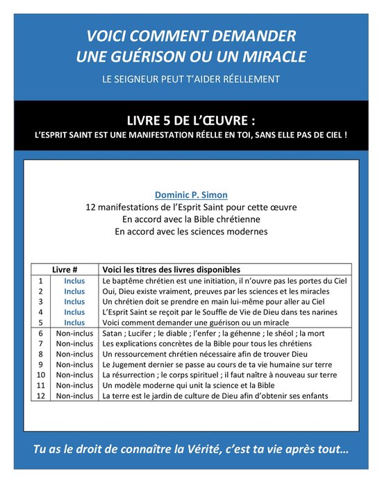 Foto: L esprit saint est une manifestation r elle en toi sans elle pas de ciel 5 voici comment demander une gu rison ou un miracle