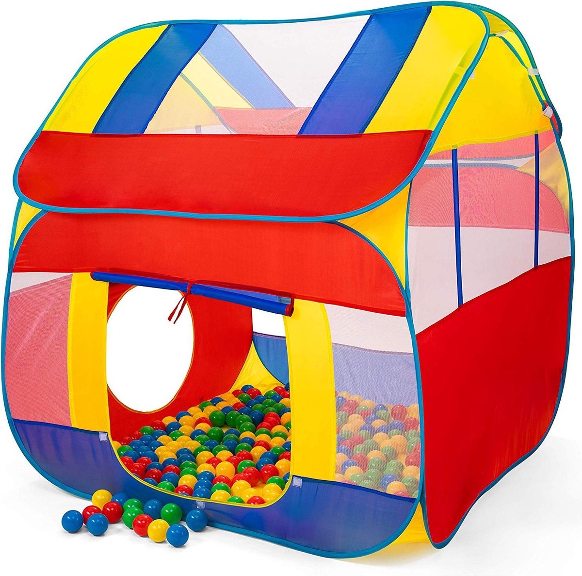 Ballenbak, Speeltent, Kindertent met 300 ballen voor binnen en buiten -  Grondbox | bol.com