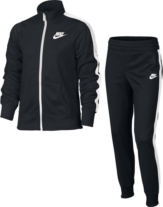 bol.com | Nike Sportswear Track Suit Tricot - Trainingspak - Meisjes - Maat  M - Zwart