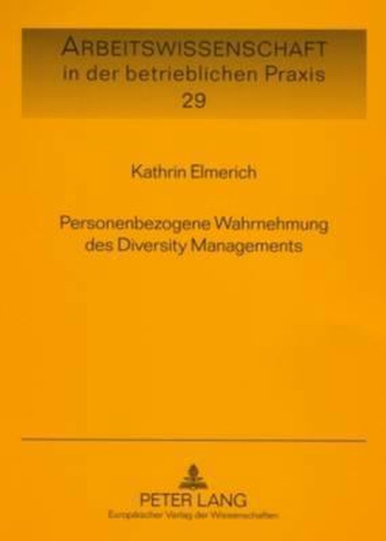 Personenbezogene Wahrnehmung des Diversity Managements - cover