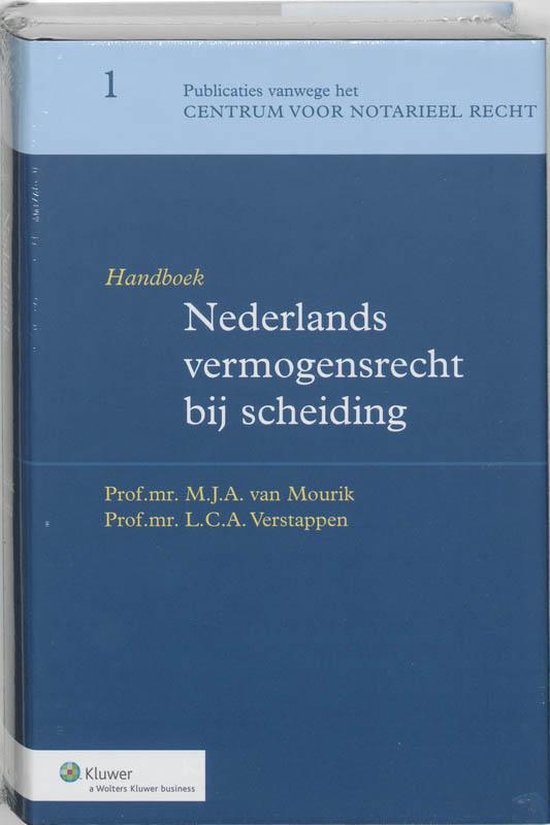 Cover van het boek 'Handboek voor het Nederlands vermogensrecht bij echtscheiding / druk 4' van L.C.A. Verstappen en M.J.A. van Mourik