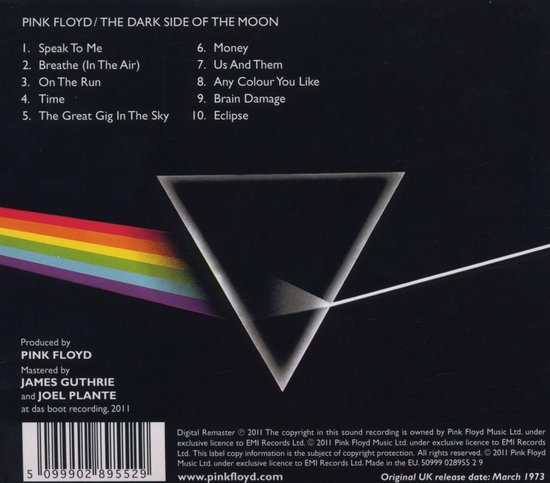 The Dark Side of the Moon (CD) - Pink Floyd