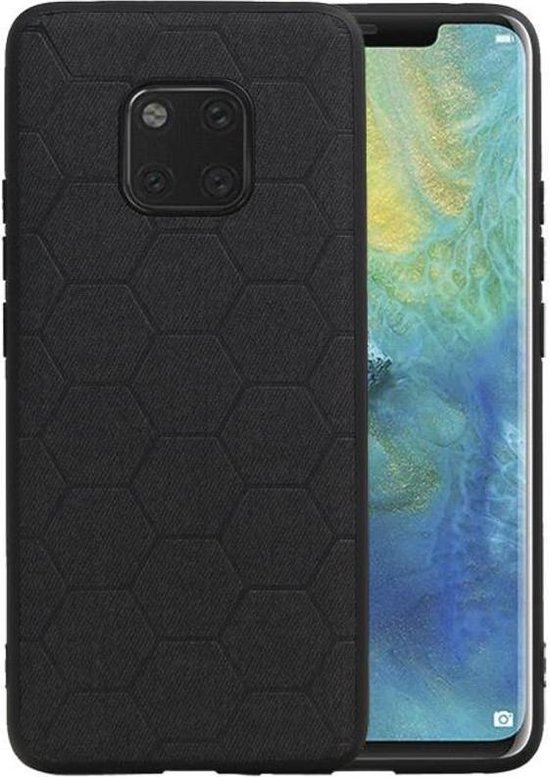 Coque Rigide Hexagon Zwart pour Huawei Mate 20 Pro