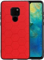 Coque Rigide Hexagon Rouge pour Huawei Mate 20