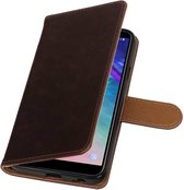 Mocca Pull-up Booktype Hoesje voor Samsung Galaxy A6 2018