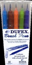 Dufex Brush Stiften, 5 Pakjes a 5 stuks.