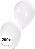 Witte ballonnen 200 stuks