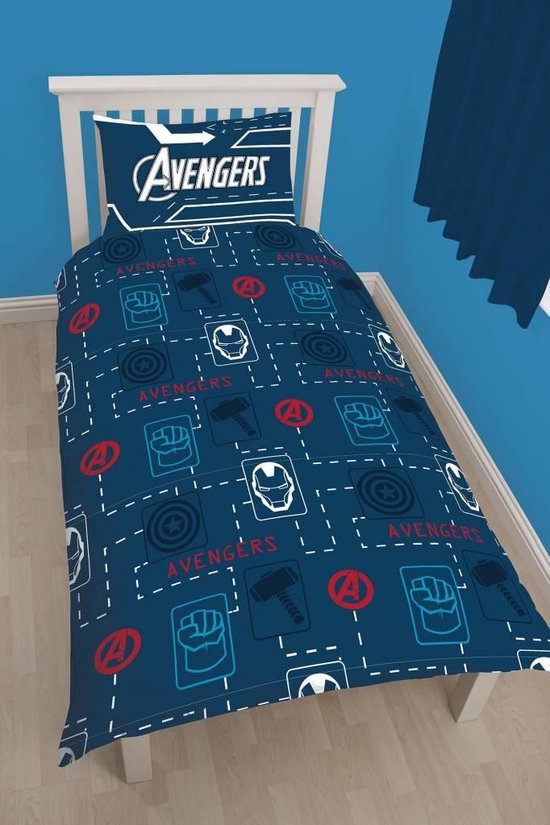 Marvel Avengers Tech - Dekbedovertrek Eenpersoons - 135 x 200 cm - Multi - Marvel Avengers