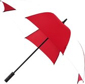 Falcone® Golfparaplu - Stevig - Windproof - Lichtgewicht - Automaat - Ø120cm - Rood Wit