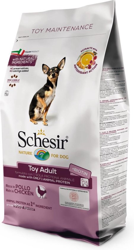 Schesir Hondenvoer Dry Toy Kip - 1 x 800 gr